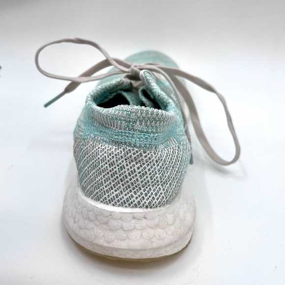 Adidas Pureboost Go Womens Size 8 Shoes Green Mint Knit Running Sneakers - Picture 6 of 15